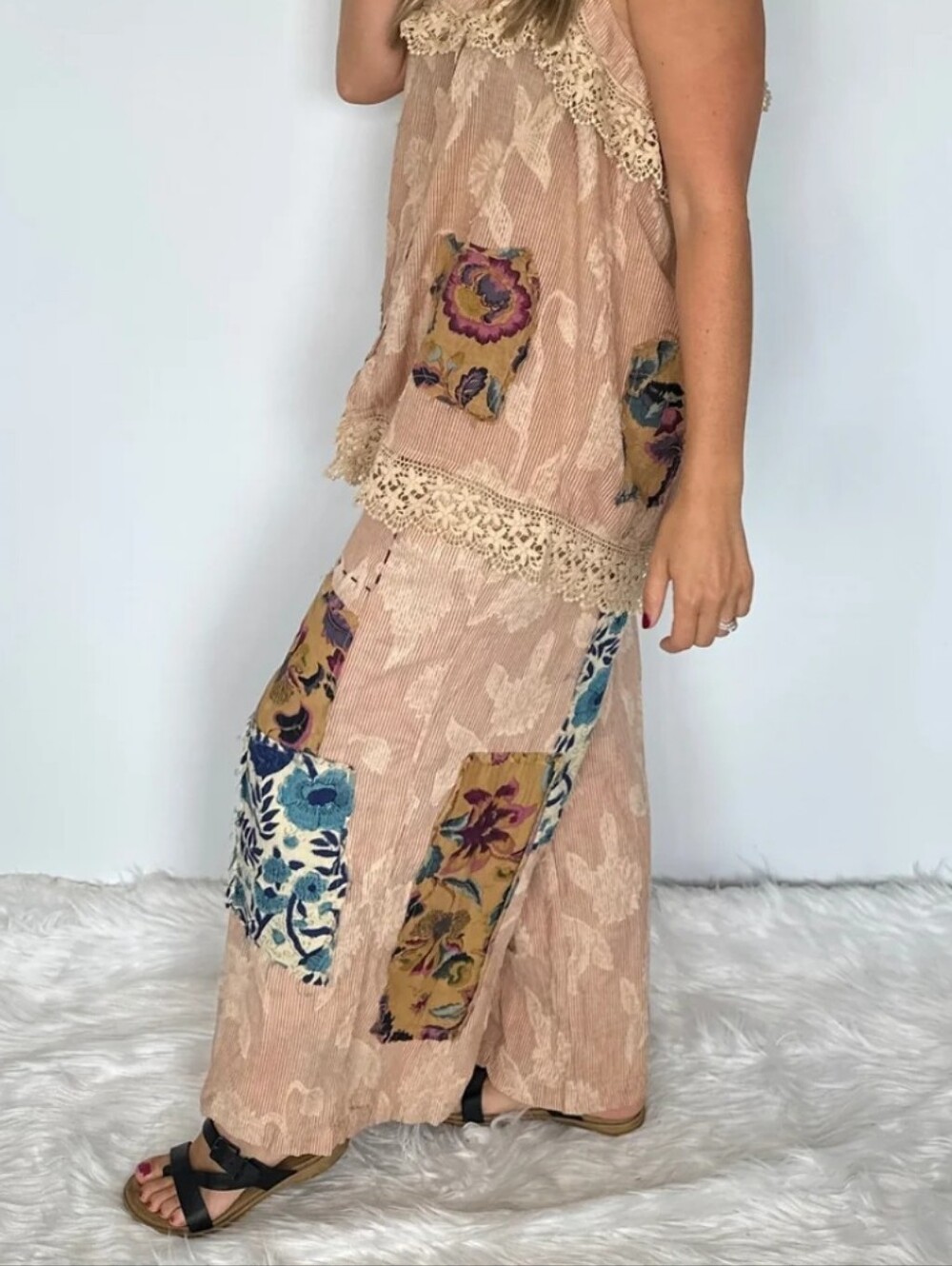 #1782 Jaded Gypsy Sweet Meadows Pants - Picture 4 of 6